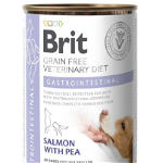 BRIT Veterinary Diet Gastrointestinal Salmon&Pea 12x400 g hrana pentru un sistem digestiv sensibil la caini, BRIT