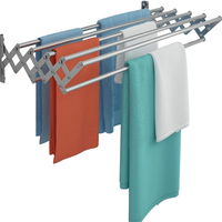 Uscator de rufe telescopic de perete, 
