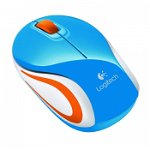 Mouse Logitech® Wireless 910-002733, M187, 2.4GHZ, EMEA, albastru, Logitech