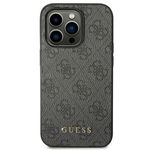 Husa Spate Guess Compatibila Cu iPhone 14 Pro, Gold Logo, Gri - 9094058