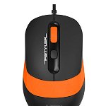 Mouse Optic A4TECH FM10, USB, Black-Orange, A4Tech