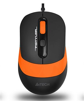 Mouse Optic A4TECH FM10, USB, Black-Orange, A4Tech