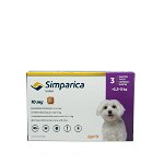 Comprimat masticabil antiparazitar Simparica 10 mg pentru câini de 2.5 - 5kg, Zoetis