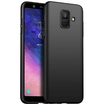 Husa ultra-subtire din fibra de carbon pentru Samsung Galaxy A6 Plus (2018), Negru - Ultra-thin carbon fiber case for Samsung Galaxy A6 Plus (2018), Black, HNN