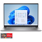 Laptop Dell Inspiron 5625, 16inch FHD+, AMD Ryzen 5 5625U, RAM 16GB, SSD 512GB, Windows 11 Home, Argintiu