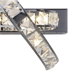 Aplica Eternity 3 Light Wall Bracket Clear Faceted Crystal and Polished Chrome, dar lighting group