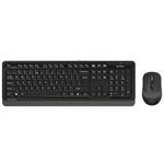 Kit Tastatura Mouse Wireless - Negru Gri, A4Tech