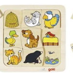 Joc puzzle de asociere Casutele animalelor, Goki