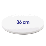 Platou tort (cake drum) rotund 35cm alb, DULCINEA