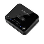 Adaptor Bluetooth Transmitter audio Avantree Audikast Plus, Bluetooth 5.0 aptX Low Latency, Negru