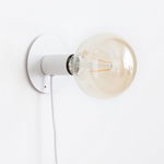 Lampă cu bec inclus pentru tapet magnetic - Alb