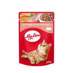 Hrana umeda pentru pisici, My Love - iepure in sos, set 24 x 100g