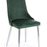 Set 2 scaune catifea gri Corinna 44x55x86 cm