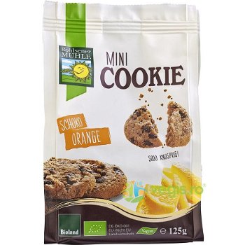Mini Biscuiti cu Ciocolata si Portocale Vegani Ecologici/Bio 125g