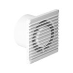 Ventilator de baie Orno 100mm, montat la suprafață cu întrerupător de timp, Orno