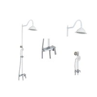 Coloana dus 3 functii white crom TRENDY S