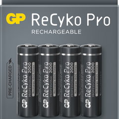 Set 2 x 4 Baterii Reincarcabile ReCyko Pro GP GPRHC212B309, AA R6, 2000 mAh