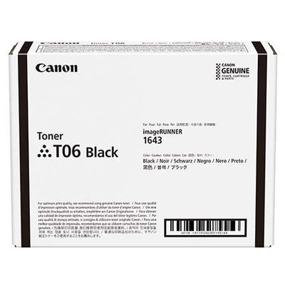 Cartus toner Canon Black T06, pt iR1643, iS X 1643P; 20.5k pag