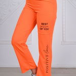 Pantaloni dama casual portocaliu cod 6699, 