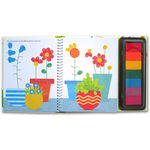 Carte cu activitati de pictat cu degetelele - Fingerprint Activities Garden, Usborne