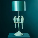 Lampă de masă, Papagali turcoaz, Sunny, Sweety, Sparky, 33 x 33 x 79 cm , WernerVoss