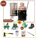 [Pachet Promo] “Gospodarul Priceput, Cazan 100 Litri Basculant + Accesorii”, Fabricadetuica