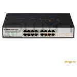 Switch D-LINK DGS-1016D, 16 porturi Gigabit, negru