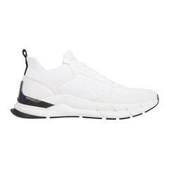 Calvin Klein Sneakers Low Top Lace Up Mix HM0HM00918 Alb Calvin Klein Sneakers Low Top Lace Up Mix HM0HM00918 Alb