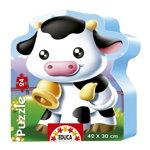 Puzzle Educa - Sweet Cows, 24 piese (14961), Educa
