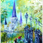 Caroline`s Treasures Peste Piata St Louis Catedrala de sticlă de tăiere bord mare Multicolore 12H x 16W, 
