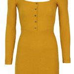 Rochie Bershka Melissa Dark Yellow, Bershka