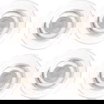 Set 4 magneti pentru placi de pamanturi rare, Nobo, 32 mm, Alb
