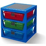 Organizator LEGO cu trei sertare, albastru 40950002, 
