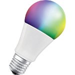Bec inteligent LED RGBW Ledvance SMART+ Wi-Fi, A100, E27, 14W (100W), 1521 lm, dimabil, lumina alba si colorata, compatibil Amazon Alexa/Google Assistant, clasa energetica F
