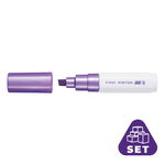 Set 6 markere cu vopsea Pintor Metalic Pilot 8.0 mm varf tesit Marker Cu Vopsea Pintor Violet Metal. Gros P 6/Bax, Pilot