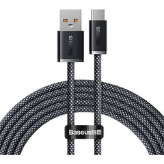 Cablu Date si Incarcare USB-A - USB-C Baseus Dynamic Series, 100W, 2m, Gri CALD000716, Baseus
