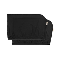 Set 2 parasolare pentru geam cu functie 2 in 1 Badabulle B070001 (Negru), Badabulle