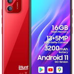 Telefon mobil iHunt Like 12, Procesor MTK6580M, Quad-Core 1.3 GHz, Ecran IPS 5.5inch, 1 GB RAM, 16 GB FLASH, Camera 13MP, 3G, Dual SIM (Rosu), iHunt