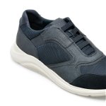 Pantofi GEOX bleumarin, U26ANB, din material textil si piele ecologica, Geox