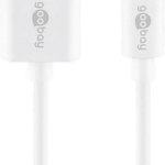 Cablu alimentare sincronizare iPhone iPad 0.5m alb Goobay, Goobay