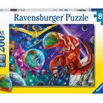 Puzzle Dinozauri In Spatiu, 200 Piese