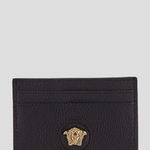 Versace Versace La Medusa Card Holder BLACK-VERSACE GOLD, Versace