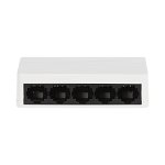 Switch cu 5 porturi Hikvision DS-3E0105D-E, 100 Mbps, 0.744 Mpps, 1.000 MAC, plug and play, HikVision