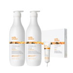 Milk Shake Moisture Plus - Pachet hidratare Sampon 1L +Balsam 1L +Fiole 6x12ml, Milk Shake