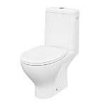 Set vas WC pe pardoseala Cersanit Moduo 650 rezervor 3\/5 l si capac slim softclose alb