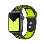 Accesoriu smartwatch Softband V2 compatibila cu Apple Watch 4/5/6/7/8/SE/Ultra 42/44/45/49mm Black/Lime, TECH-PROTECT