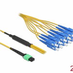 Cablu fibra optica MPO la 12 x SC Simplex Single-mode 2m, Delock 84871, Delock