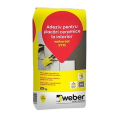 Adeziv placari ceramice, interior, Weber ST10, gri, 25 kg