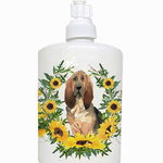 Caroline`s Treasures Carolines Comori CK2985SOAP Bloodhound în floarea-soarelui ceramice Săpun Dispenser Mltcl, 