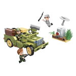 Set de constructie Qman Military Jeep Atack 264 piese, Qman